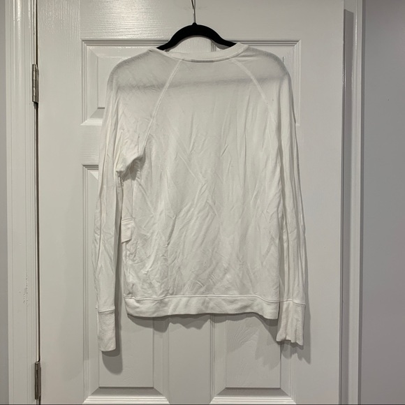 Athleta White Long Sleeve Tee - Picture 2 of 4